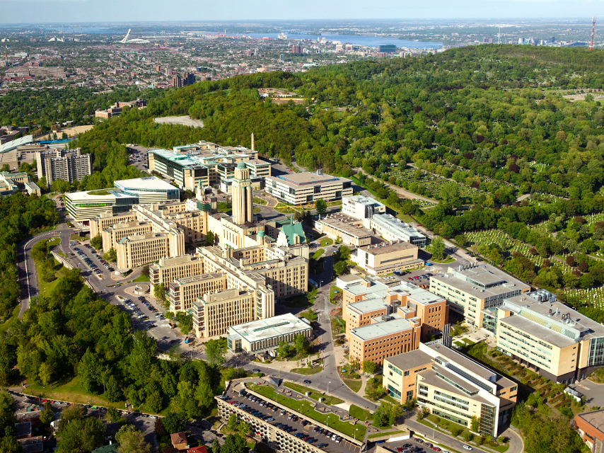 Vue aérienne du campus principal